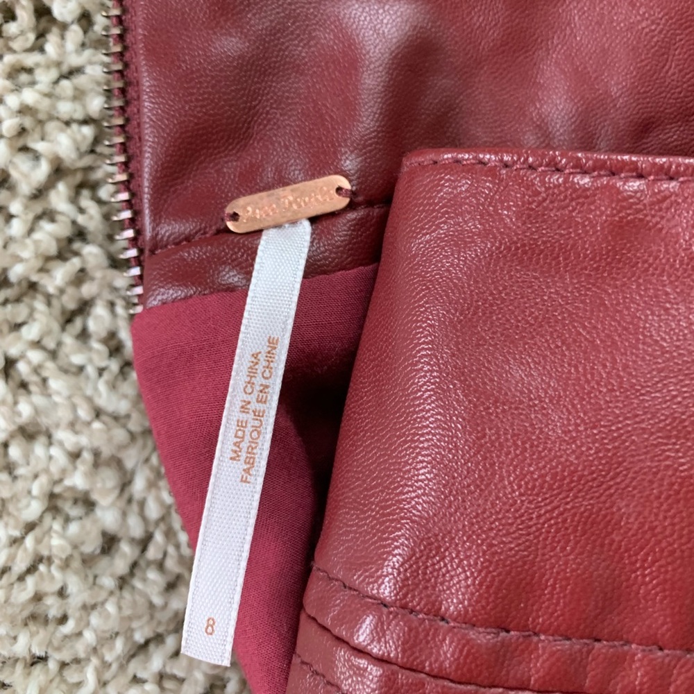 Free People Faux Leather Mini - Picture 3 of 3